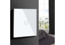 Maclean Touch Lichtschalter Weiß Glas Bild 1