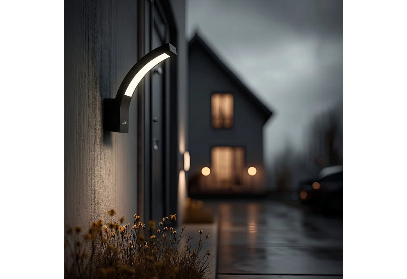 Maclean LED Außen-Wandleuchte MCE343 Schwarz IP54 10W Neutralweiß