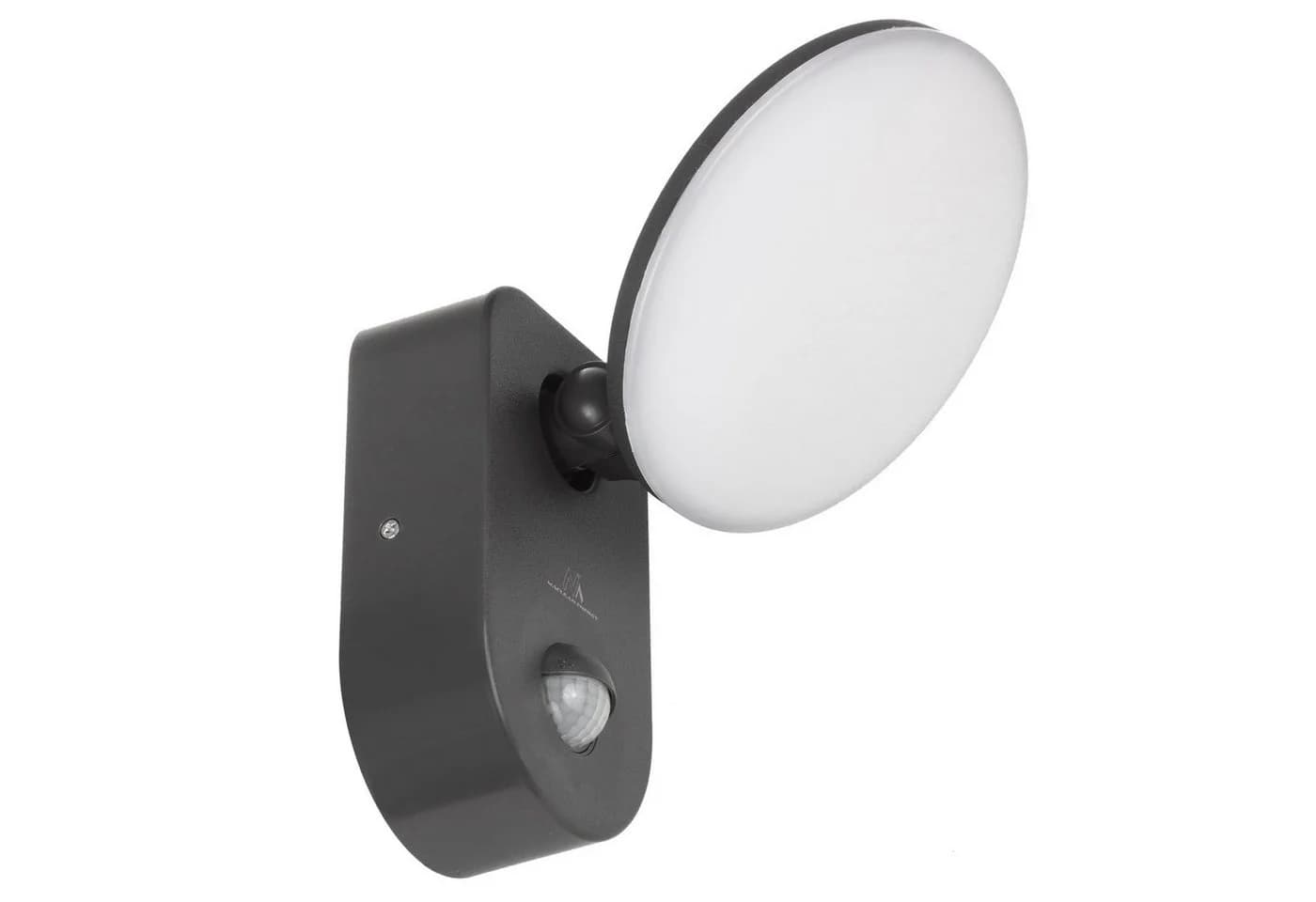 Maclean LED Wandleuchte MCE367 Grau mit PIR-Sensor IP65