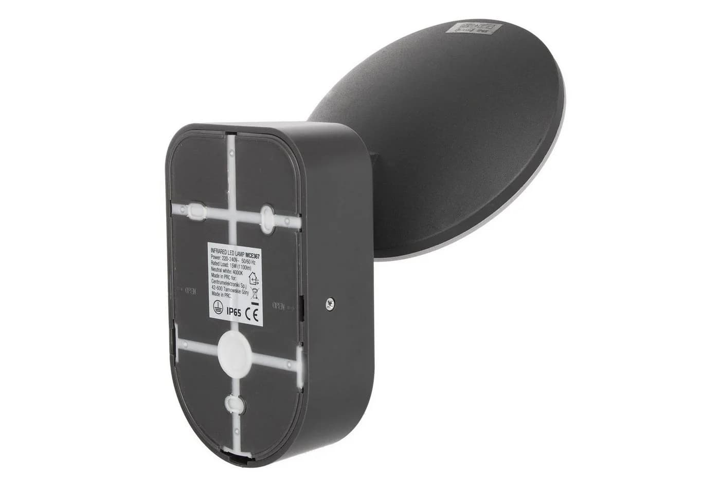 Maclean LED Wandleuchte MCE367 Grau mit PIR-Sensor IP65 - Bild 3