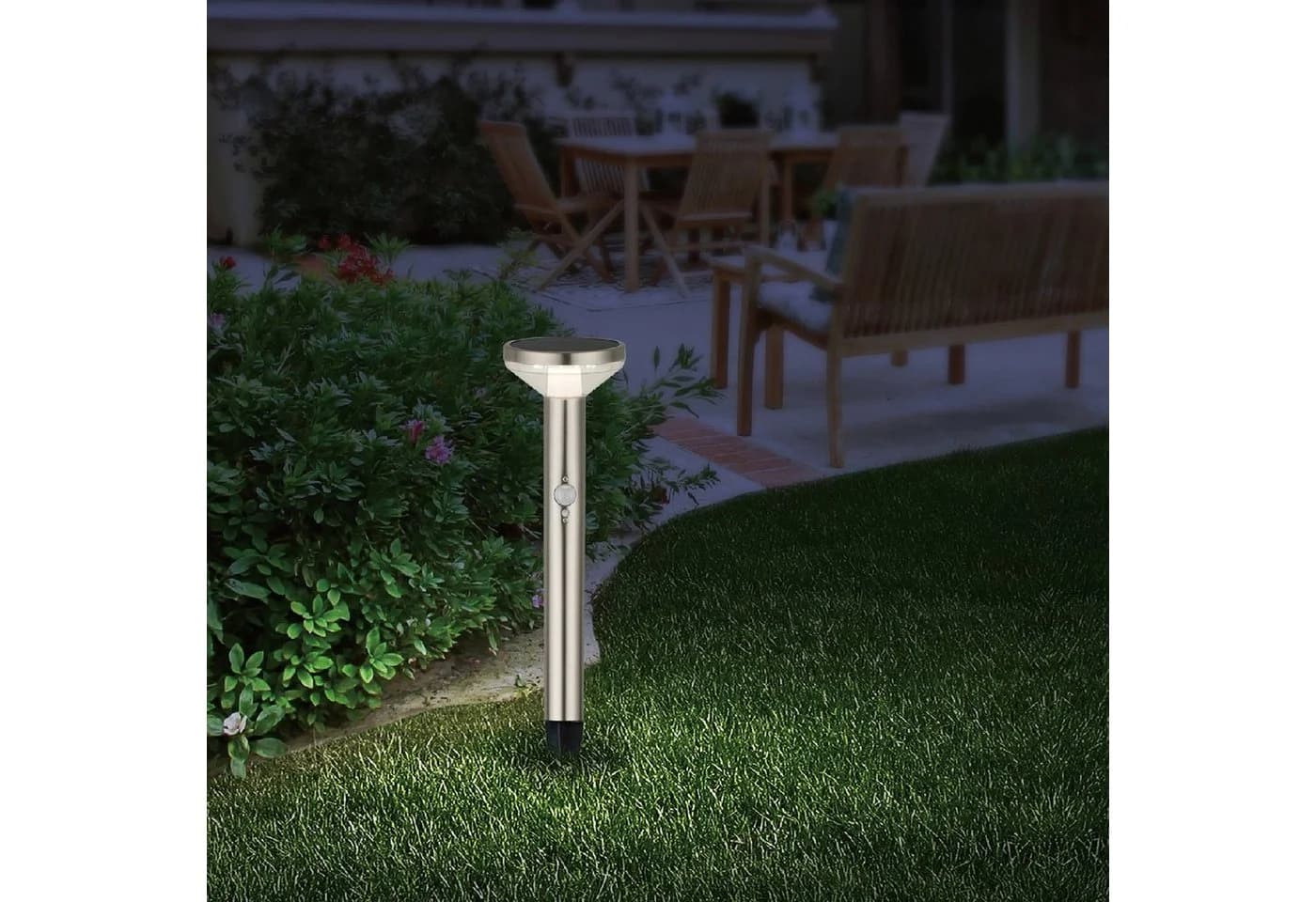 Maclean LED Solarleuchte MCE465 Solar Gartenleuchte mit Erdspieß - Bild 4