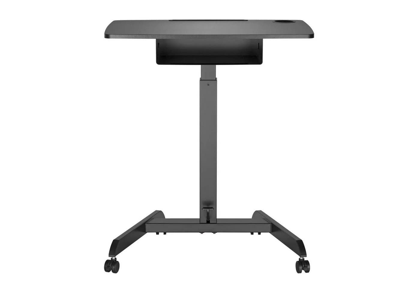 Maclean MC-903B Sitz-Steh Schreibtisch mit Schublade und Rollen - Bild 3