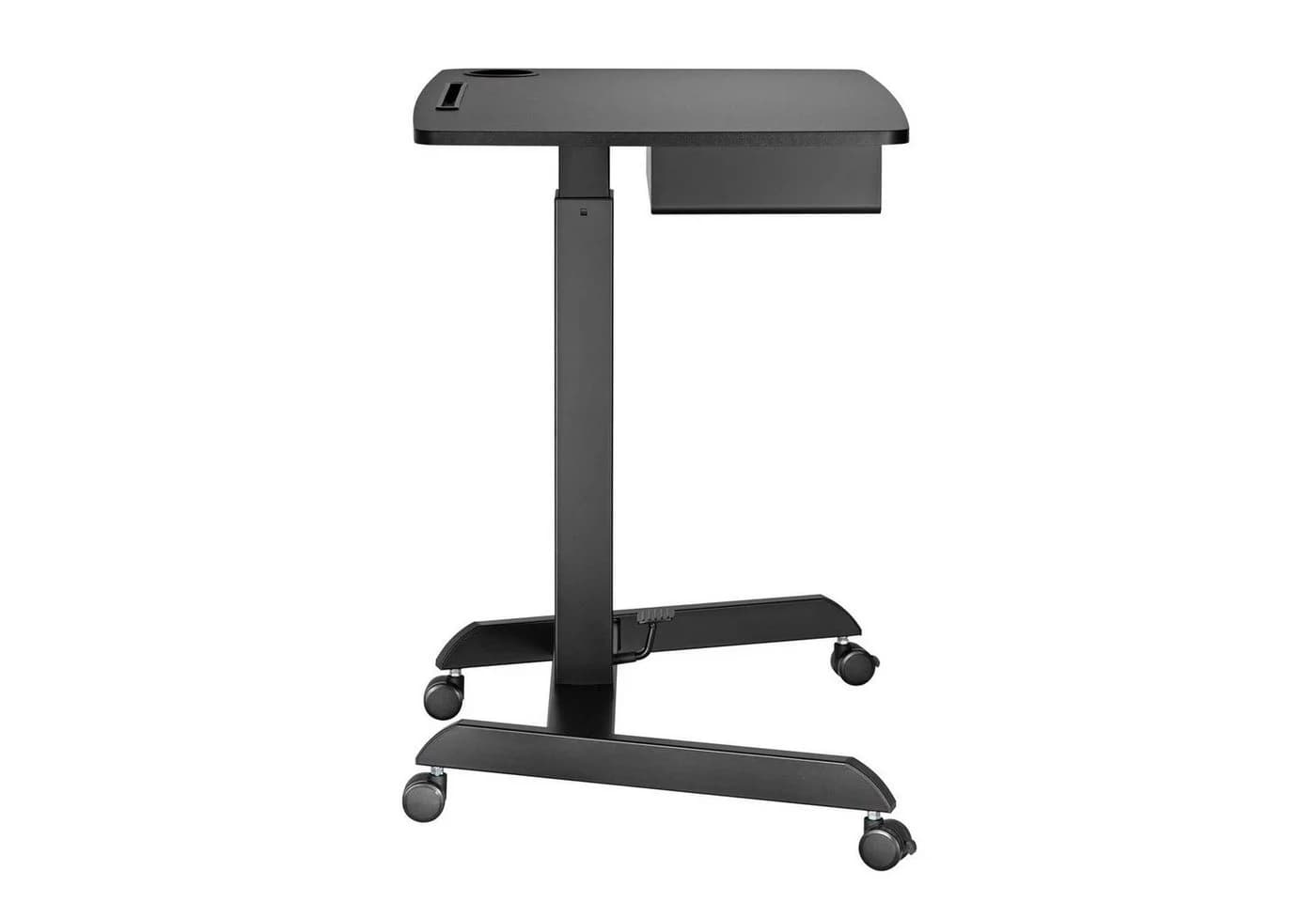 Maclean MC-903B Sitz-Steh Schreibtisch mit Schublade und Rollen - Bild 4