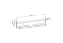 Maclean TV-Regal MC-904 - Metall Wandregal Schwarz Bild 5