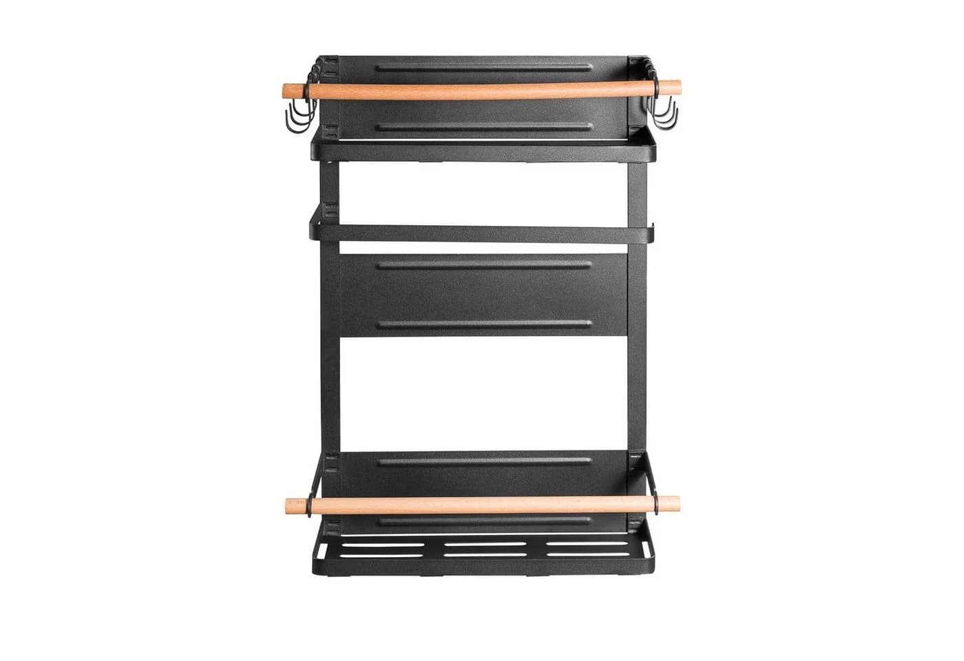 Maclean Küchenregal MC-910 Schwarz Magnet-Befestigung 2 Ablagen - Bild 4