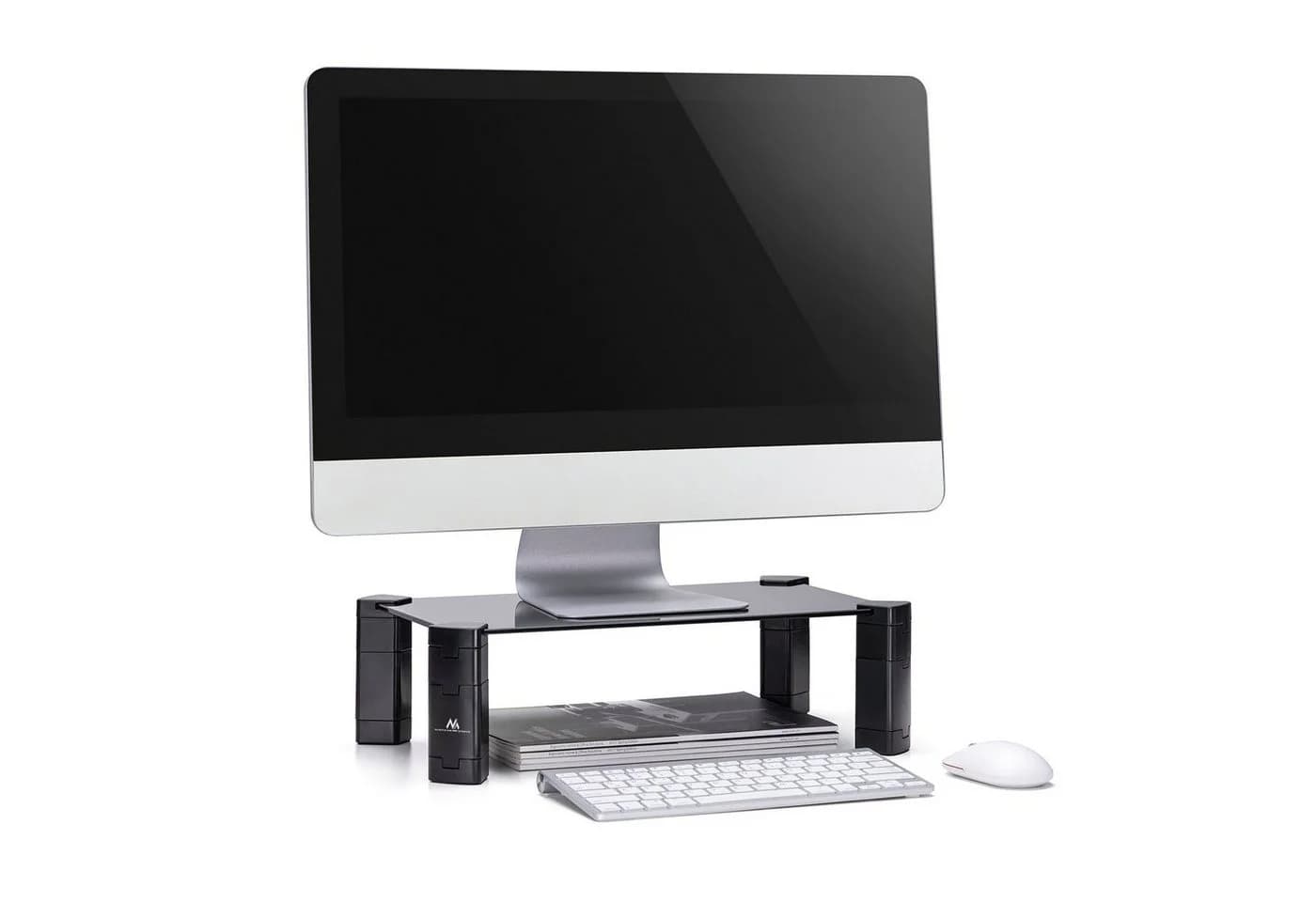 Maclean Schreibtischaufsatz MC-934 für Monitore und Laptops, einstellbare Höhe