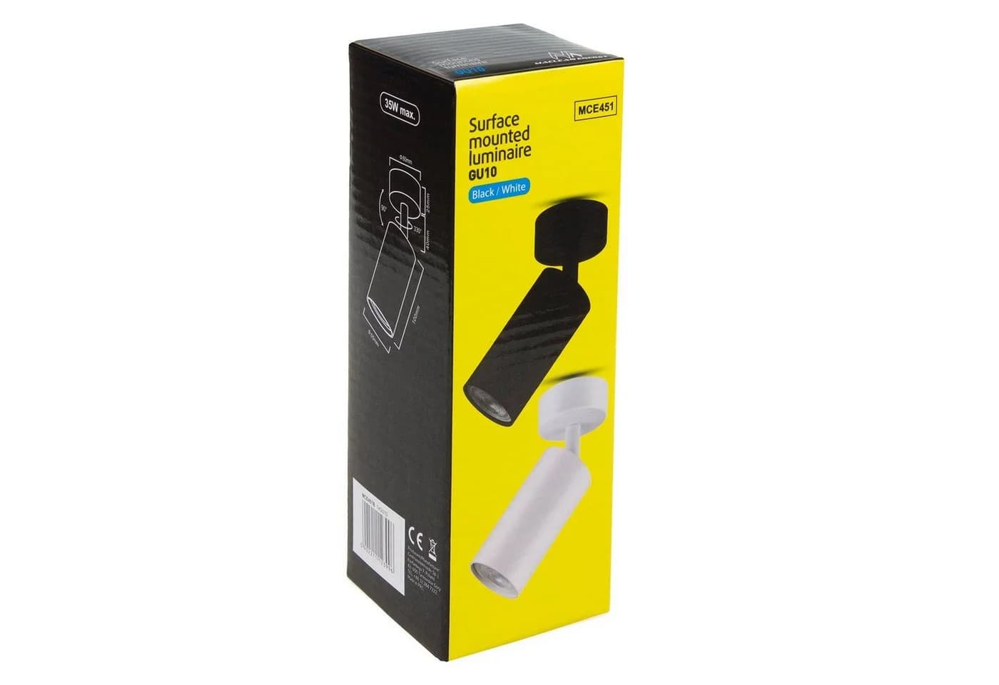Maclean Deckenstrahler Schwarz GU10 LED Halogen 35W - Bild 5