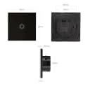 Maclean Touch Lichtschalter Schwarz mit LED-Adapter Bild 3