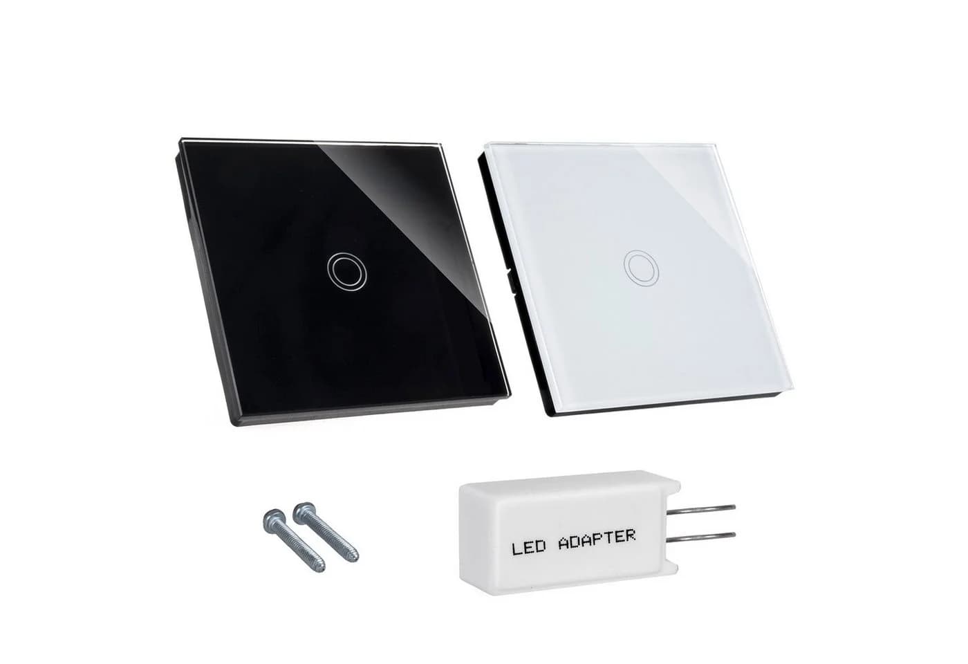 Maclean Touch Lichtschalter Schwarz mit LED-Adapter - Bild 4