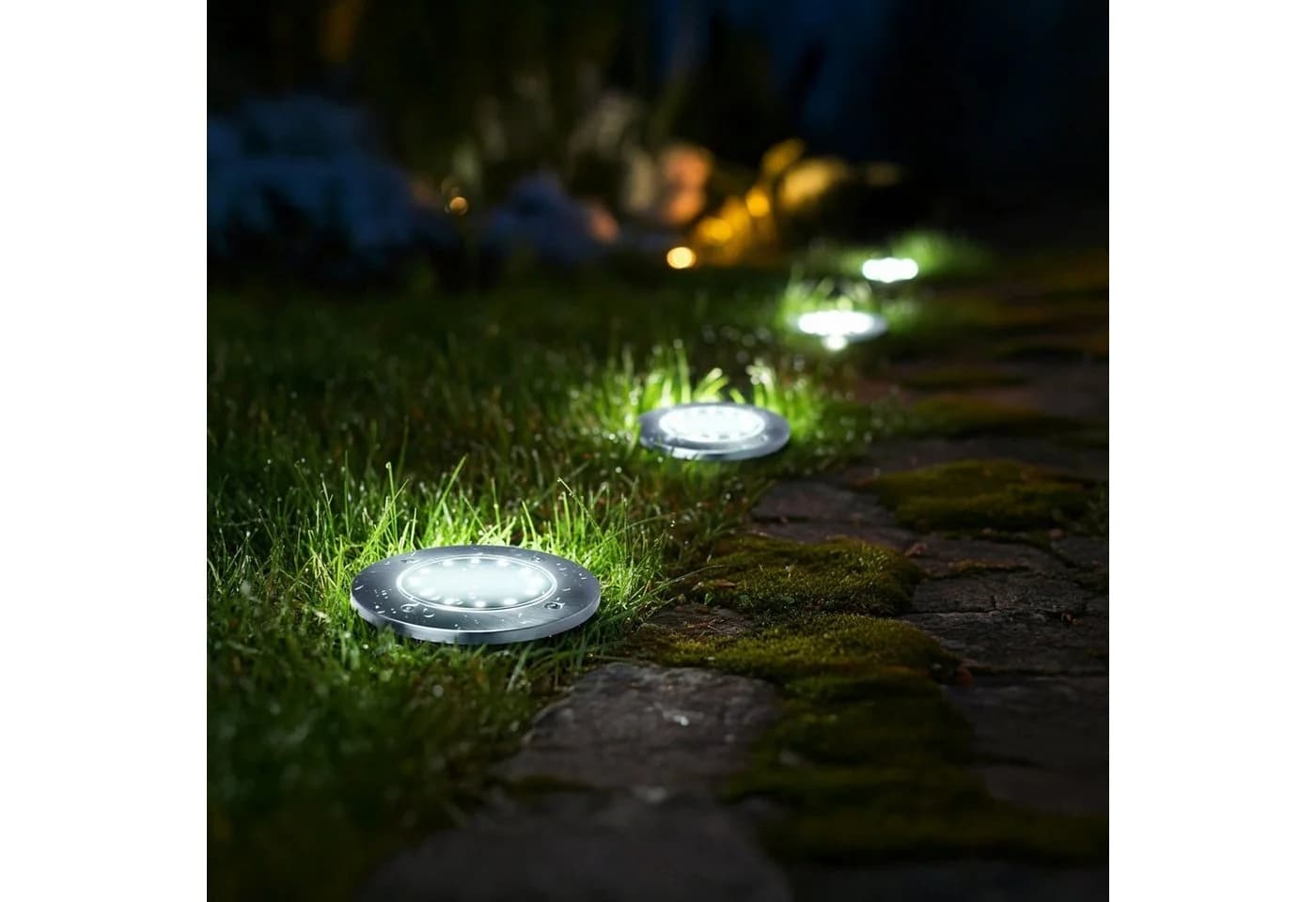 Maclean LED Gartenleuchte MCE318 Solar Bodenleuchte mit Erdspieß
