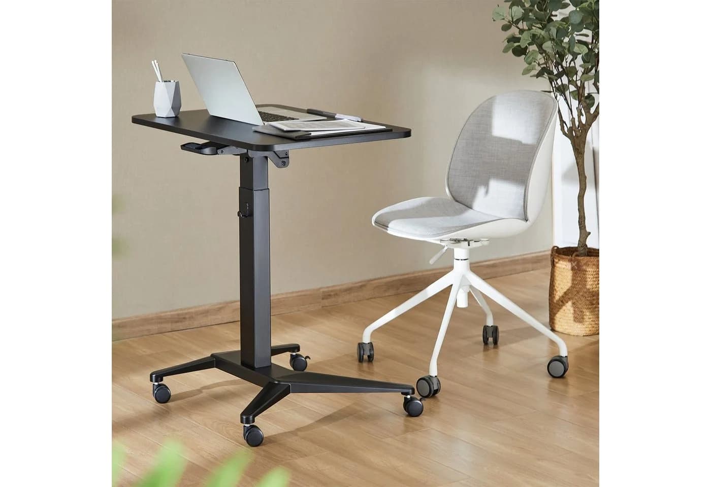 Maclean MC-453 Mobiler Laptop-Schreibtisch Schwarz Höhenverstellbar - Bild 3