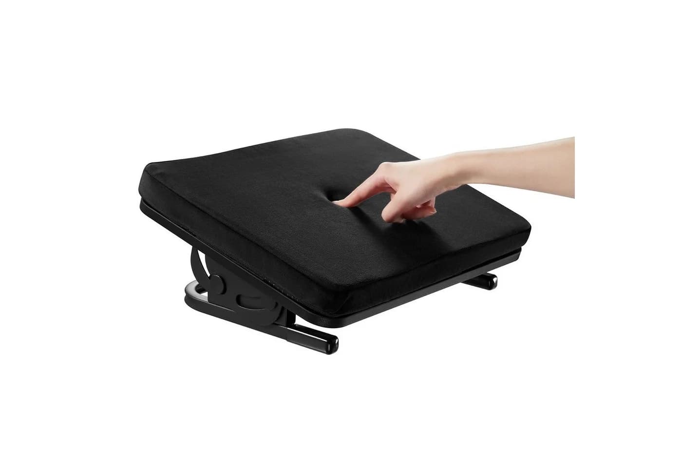 Maclean Fußstütze MC-460 Schwarz Ergonomisch mit Kissen - Bild 5