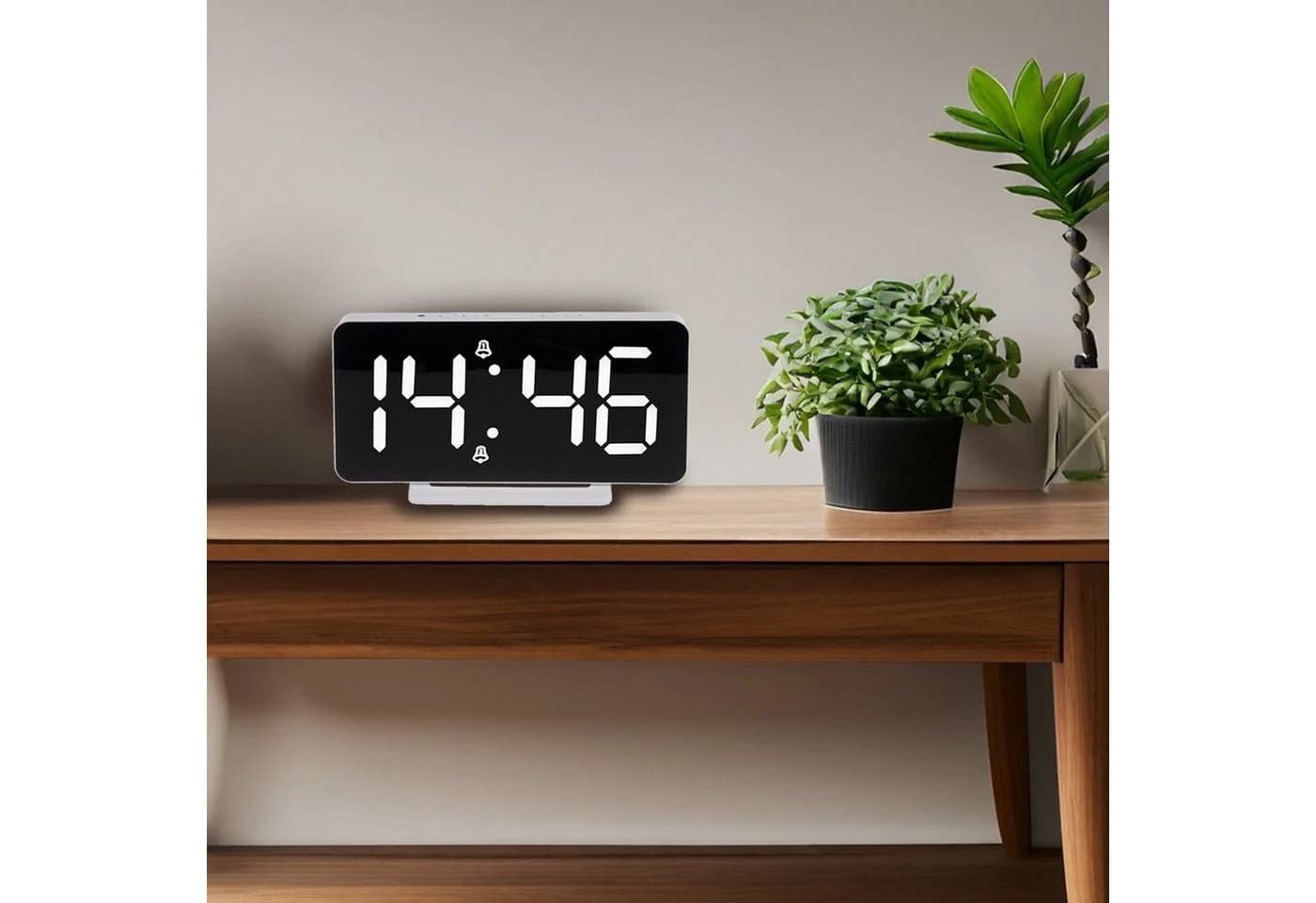 GreenBlue GB383 Digitaler LED-Wecker Weiß mit Thermometer