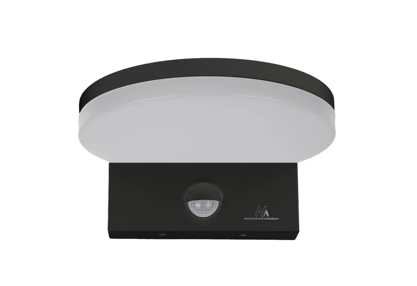 Maclean Außen-Wandleuchte MCE344 Schwarz mit Bewegungsmelder LED