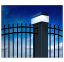 GreenBlue LED Gartenleuchte Solarmastleuchte für Zaun Outdoor geeignet, LED fest integriert, Warmweiß Bild 1