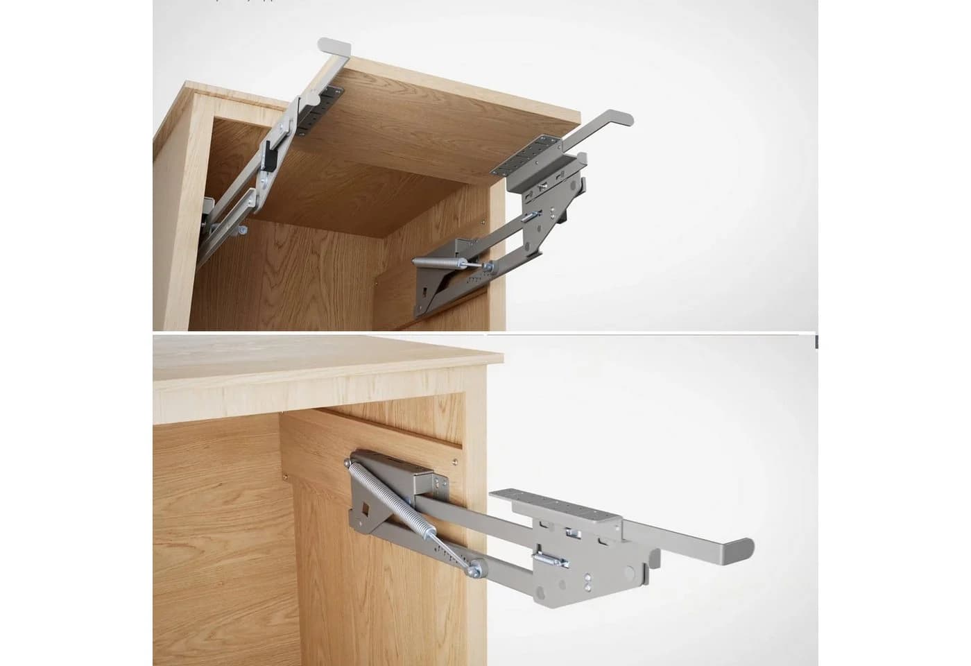 Maclean Schrankaufsatz MC-497 Lift Silber Ausziehbares Küchenregal - Bild 5
