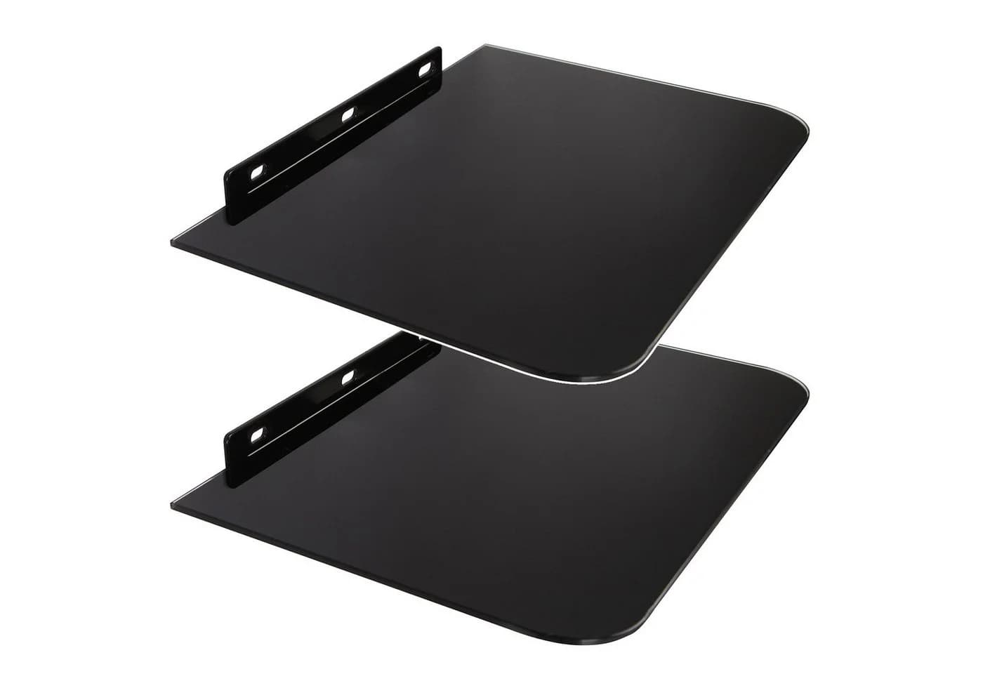 Maclean TV-Regal MC-738 Schwarz Glas Wandablage - Bild 2