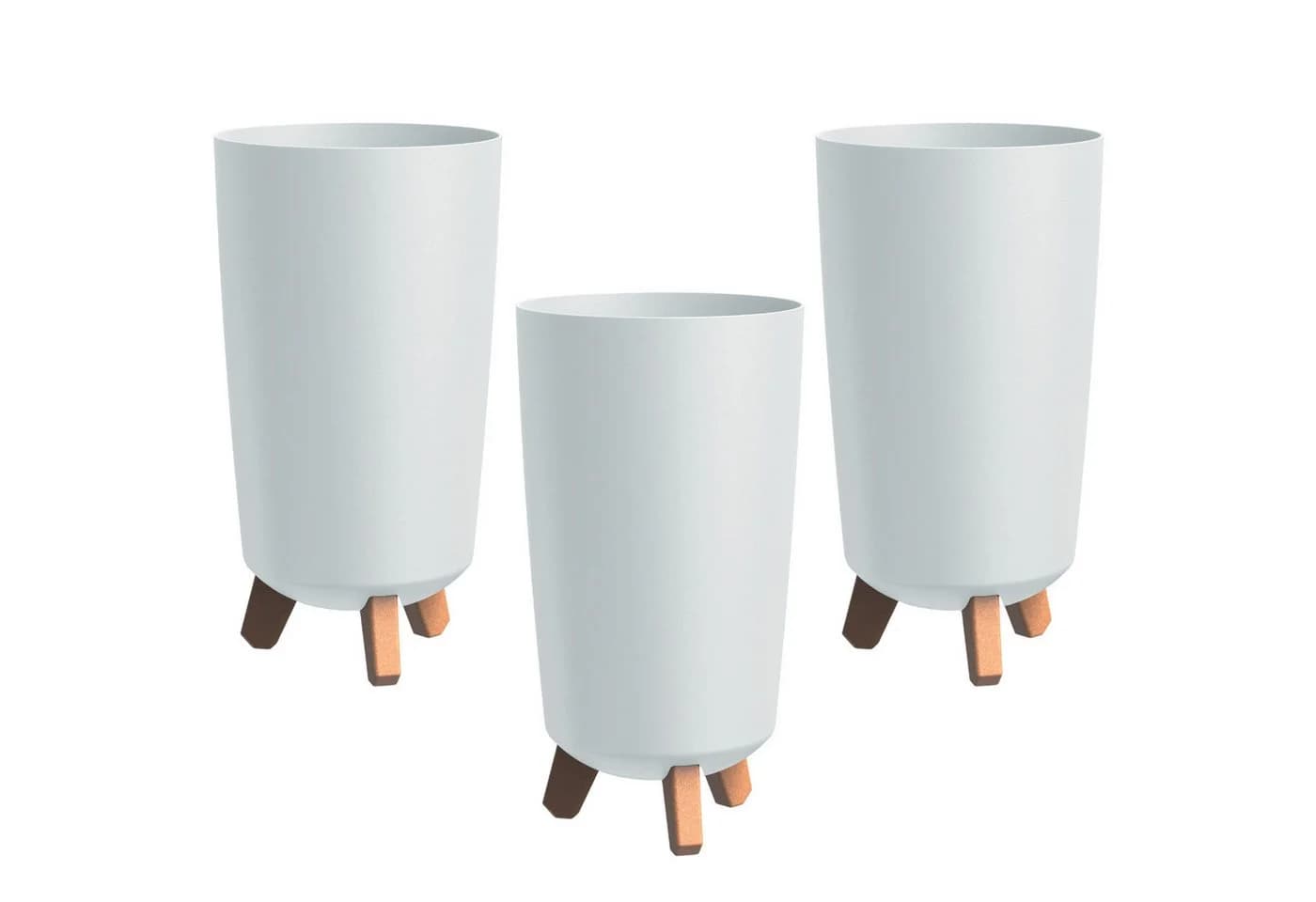 Prosperplast Blumentopf Gracia Tubus Slim Weiß - Bild 2