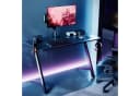 NanoRS Gamingtisch RS101 Schwarz mit Kopfhörer- und Becherhalter Bild 1