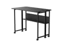 Maclean Klappbarer Schreibtisch MC-126 Schwarz mit Regal und Rollen Bild 2