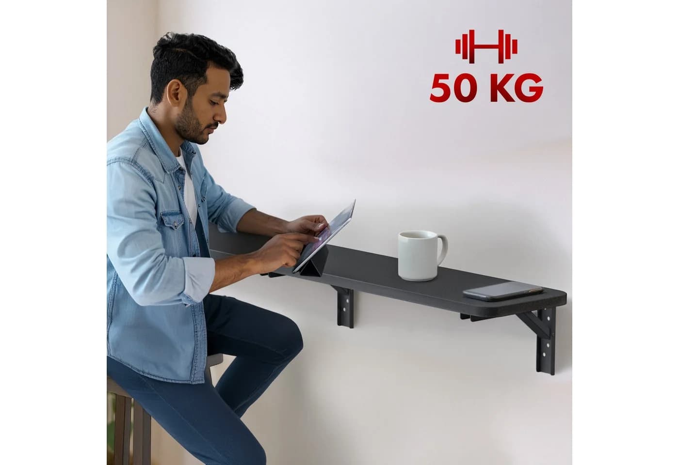 Maclean Wandregal MC-129 Klappbares Regal - Bild 3