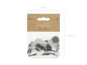 partydeco Streudeko Konfetti Kreise Silber 2,5cm 15g Bild 3