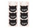 partydeco Papierspitztüten 6er Set mit Katzen Aufklebern Rosa Schwarz Bild 3