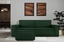 KONSIMO Sitzhocker NAPI XXL Dunkelgrün Quadratisch 83x83 cm Bild 1