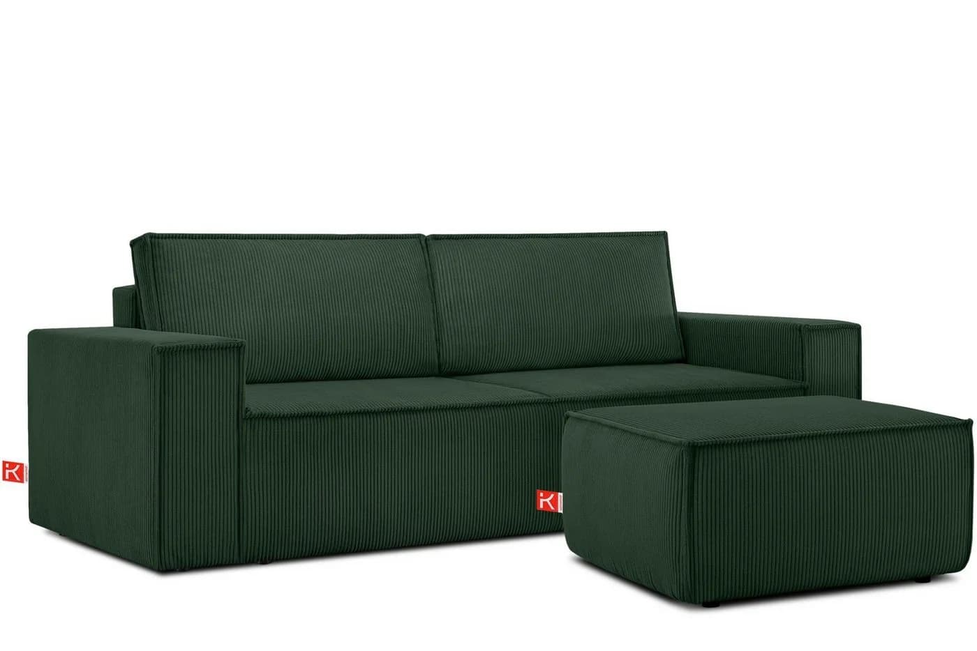 KONSIMO Sitzhocker NAPI XXL Dunkelgrün Quadratisch 83x83 cm - Bild 5