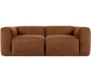 KONSIMO BUFFO 3-Sitzer Sofa Rot CORD-STOFF Modern Bild 1