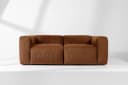 KONSIMO BUFFO 3-Sitzer Sofa Rot CORD-STOFF Modern Bild 3