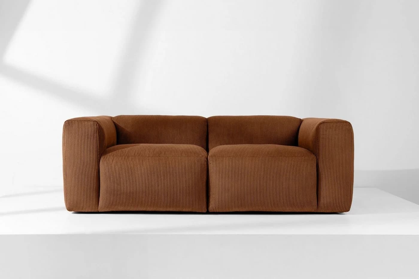 KONSIMO BUFFO 3-Sitzer Sofa Rot CORD-STOFF Modern - Bild 3