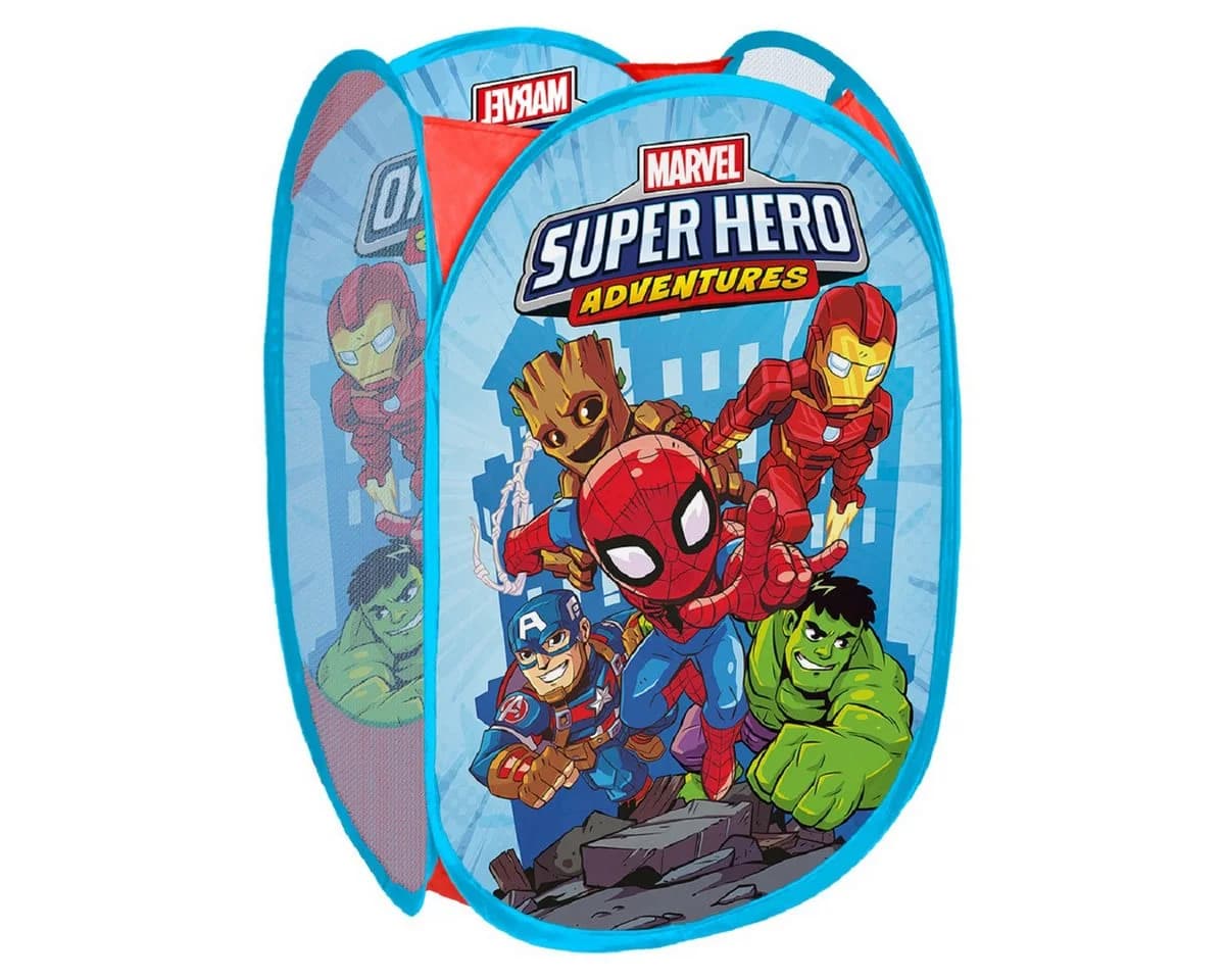 The AVENGERS Aufbewahrungskorb Spielzeug Polyester-Mesh Blau - Bild 2