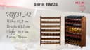 Modo24 Weinregal RW31 aus massivem Kiefernholz Braun Bild 1