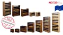 Modo24 Weinregal RW31 aus massivem Kiefernholz Braun Bild 3