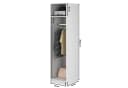 Selsey Kleiderschrank MOONIR Grau mit geriffelten Fronten und goldenen Griffen Bild 4