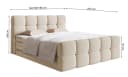 Selsey Boxbett CLOUDY mit Matratze, Topper, Bettkasten und Bouclé-Bezug in Grau Bild 5