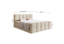 Selsey Boxbett CLOUDY mit Matratze, Topper, Bettkasten und Bouclé-Bezug Bild 4
