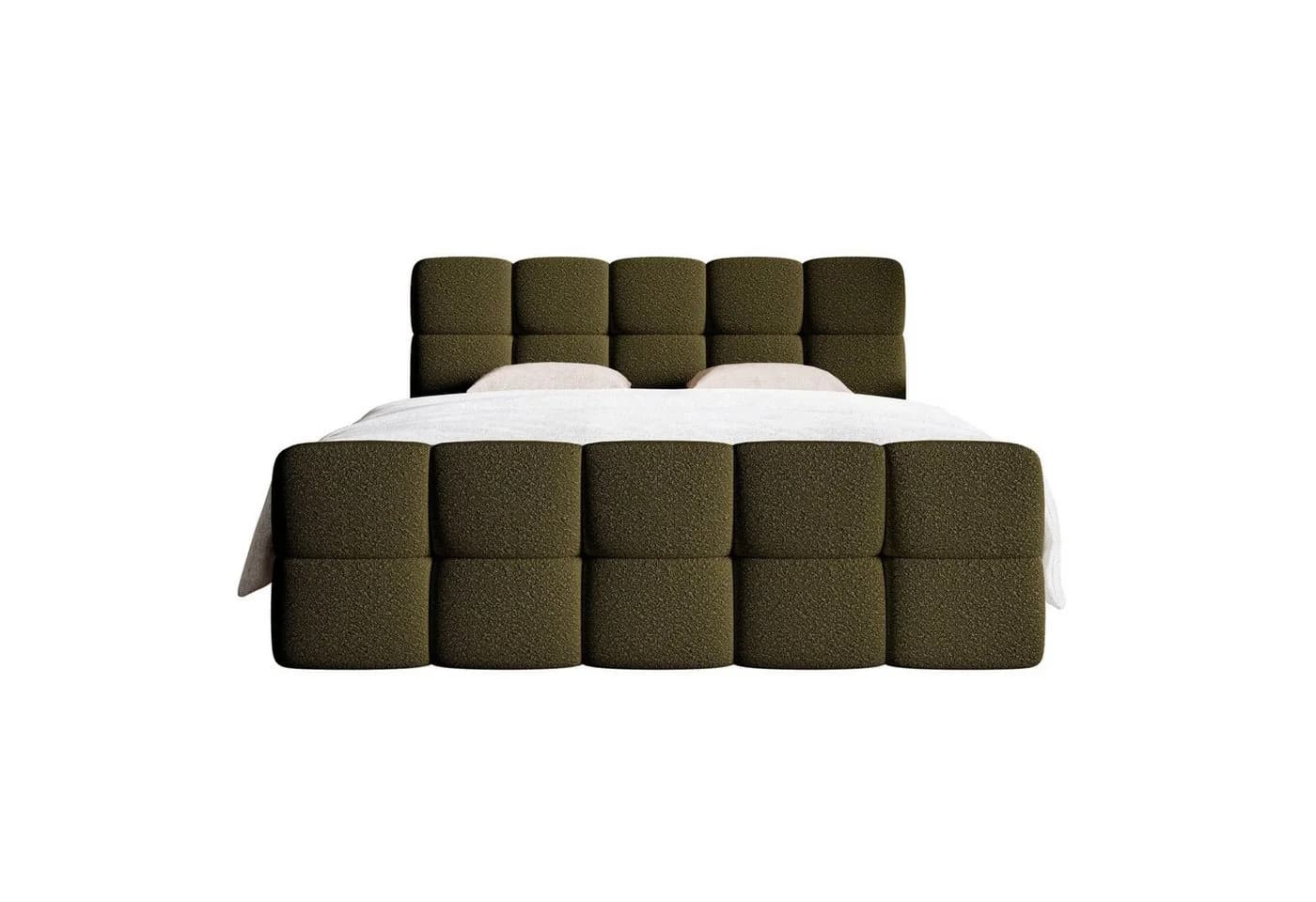 Selsey Boxbett CLOUDY mit Matratze, Topper, Bettkasten und Bouclé-Bezug - Bild 5