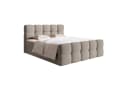 Selsey Boxbett CLOUDY mit Matratze, Topper, Bettkasten und Bouclé-Bezug Grau Bild 2