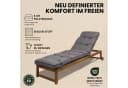 Hobbygarden Liegenauflage HUGO Grau Gesteppt Bild 5