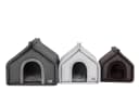 Hobbydog Hundehöhle Diamond aus Ekoleder, faltbar mit weichem Kissen Bild 1
