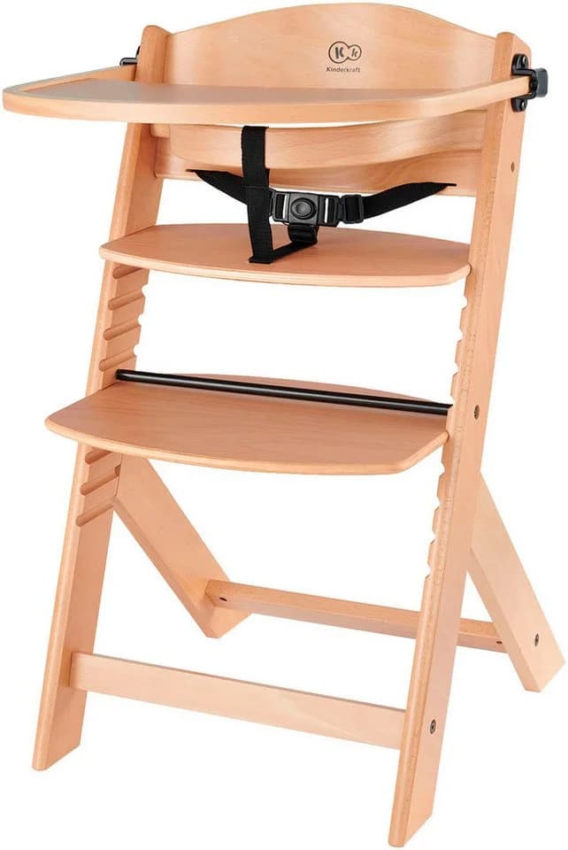 Kinderkraft Kombihochstuhl ENOCK mitwachsend Beige Holz - Bild 2