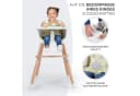 Kinderkraft Hochstuhl SIENNA Grau 2-in-1 mit Sicherheitsgurt Bild 4