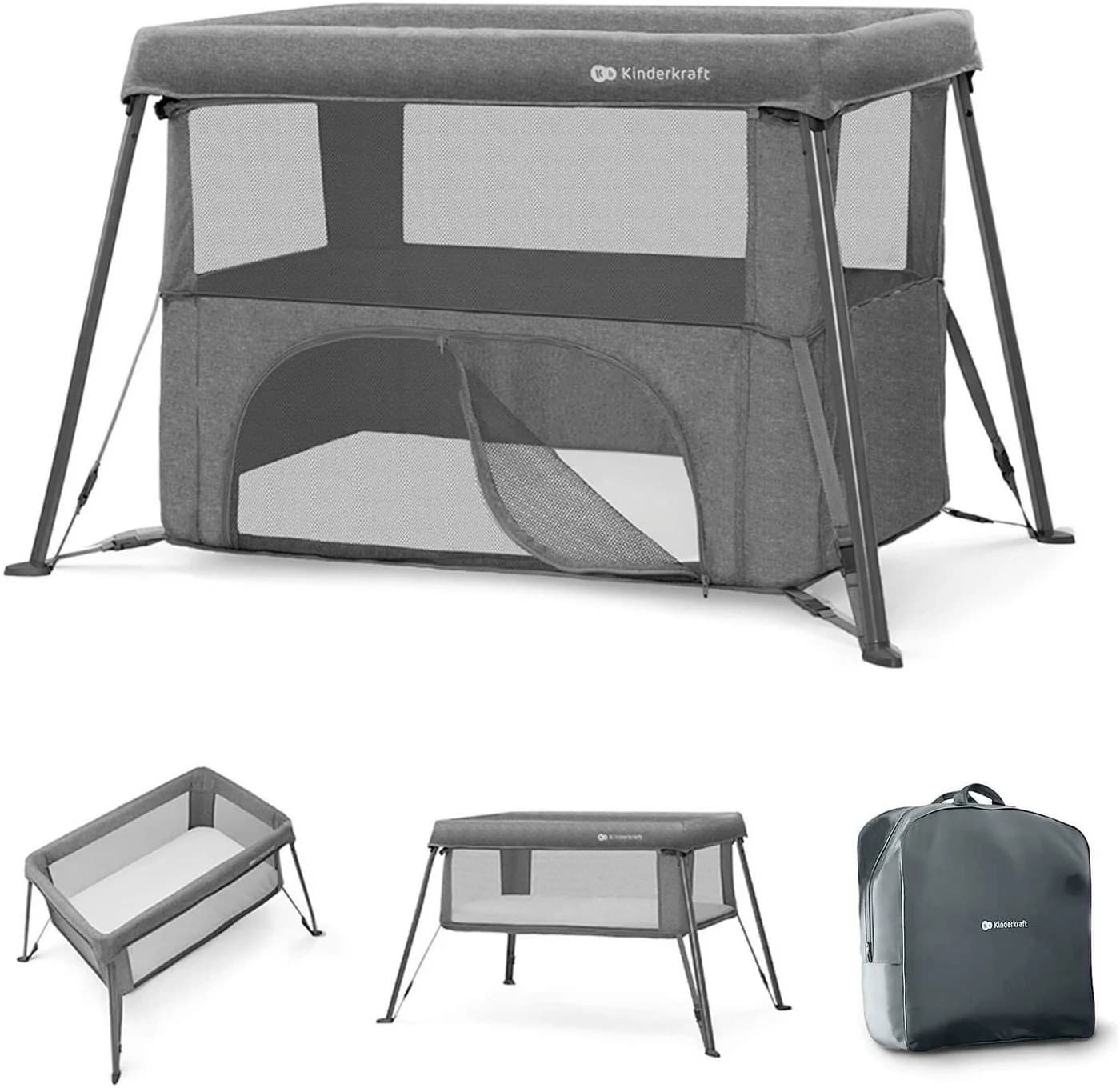 KINDERKRAFT CAMI Baby-Reisebett 3-in-1 Grau - Bild 2