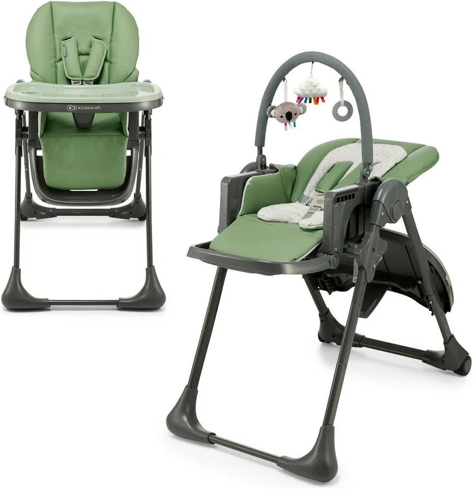 Kinderkraft Hochstuhl TUMMIE Grün 2-in-1 Kinderhochstuhl