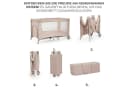 Kinderkraft Baby-Reisebett JOY 2 Beige 2-in-1 Klappbett Bild 3
