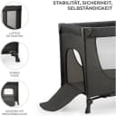 Kinderkraft Baby-Reisebett JOY LIGHT Grau mit Tragetasche Bild 1