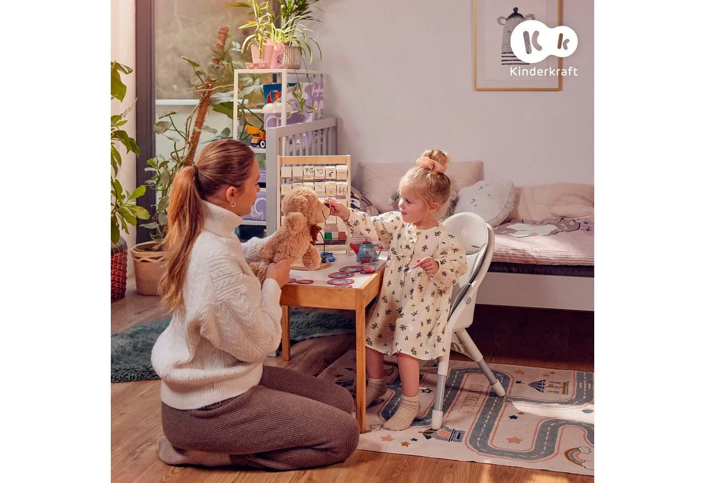 Kinderkraft Hochstuhl DINNLY Grau Modern - Bild 5