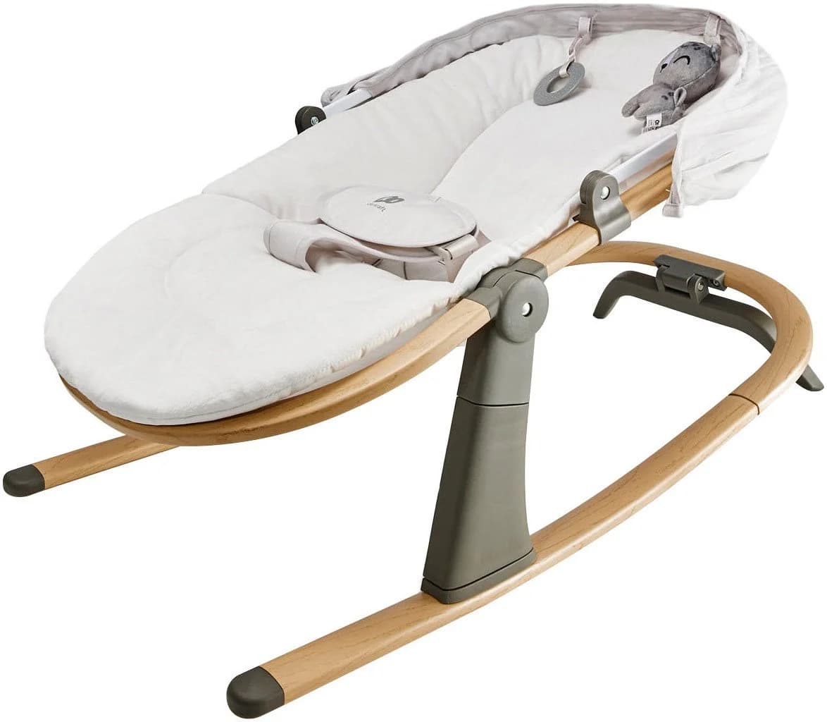 Kinderkraft Babywippe Elsu Grau 2-in-1 Wippe und Liege - Bild 3